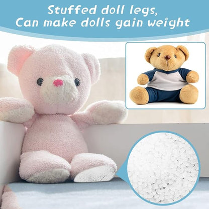 600g/21.2oz Premium Stuffing Beads, Stuffing for Stuffed Animals, Sandbags, Filled Beads Weighted Stuffing Beads for Halloween Christmas Craft DIY Decor