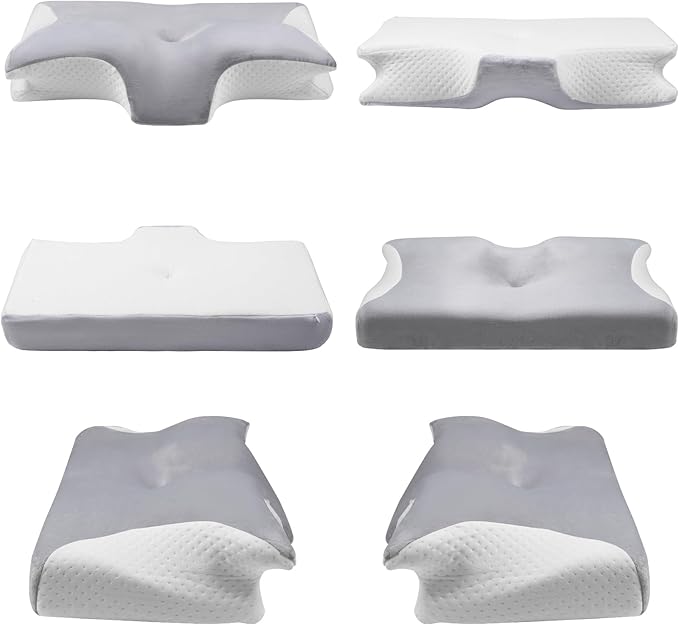Ergonomic Orthopedic Pillow Pillows for Neck and Shoulder Pain Sleep apnea Best Sleeping Memory Foam deep Support Cervical