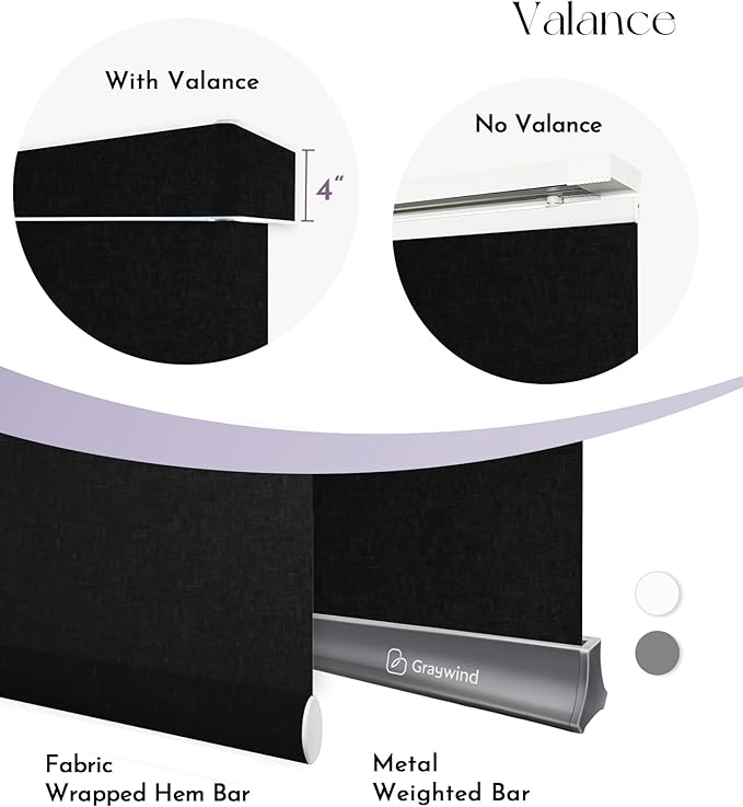 Graywind Motorized Sliding Panels Blackout Compatible with Alexa Google Smart Panel Track Blinds Remote Shades for Patio Sliding Door, Custom Size (Matt Black)