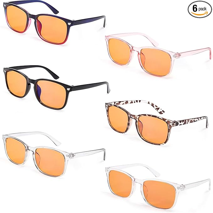 MIGSIR Blue Light Blocking Glasses for Computer Gaming, Fashion Fake Helps Reduce Screen Fatigue Eyeglasses for Women Men