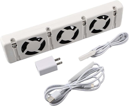 Smart Radiator Fan Booster, Magnetic Temperature Sensor, Automatic On/Off Temperature Sensor, Thermostat and Temperature Display, 20DB Quiet Operation Fits 50-120cm Radiators