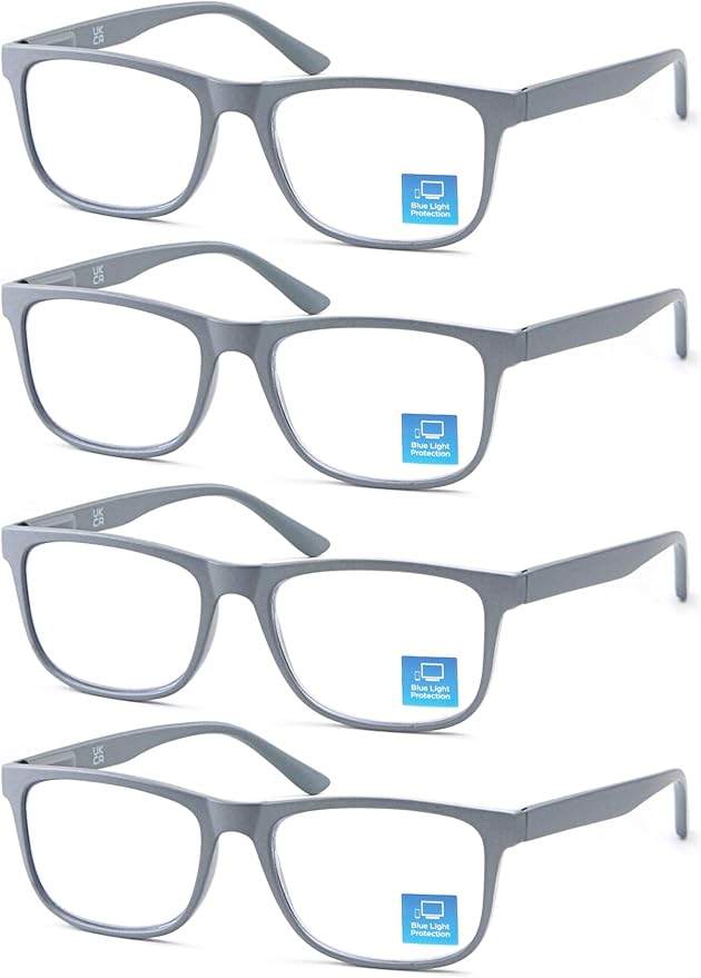 Blue Light Blocking Reading Glasses Men Large Oversized Square Readers Wide fit Cheaters for Men W/Big Head/Large Face