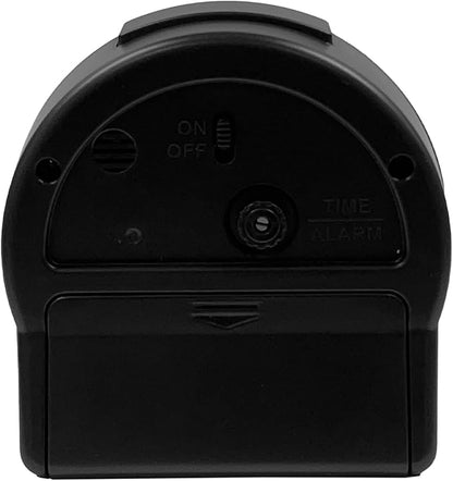 Seiko Marui Bedroom Alarm Clock, Metallic Black