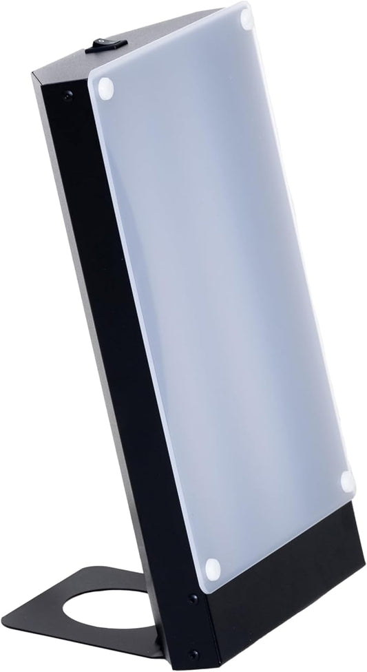 Northern Light Technologies Travelite Light Therapy Lamp | 10,000 LUX Sunlight Simulation | Boost Mood, Improve Sleep, Enhance Energy & Focus | UV-Free Bright Light for Wellness & Winter Blues, Black