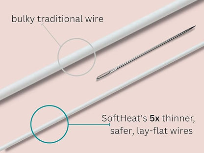 SoftHeat | Smart Heated Electric Mattress Pad with Safe & Warm Low Voltage Technology, Micro-Plush Top, Twin, White, MP_Twin