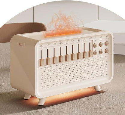 Machine Humidifier with Aroma Diffuser and Sleep Aid Night Light, Adjustable Sounds for Relaxation and Air Moisturizing