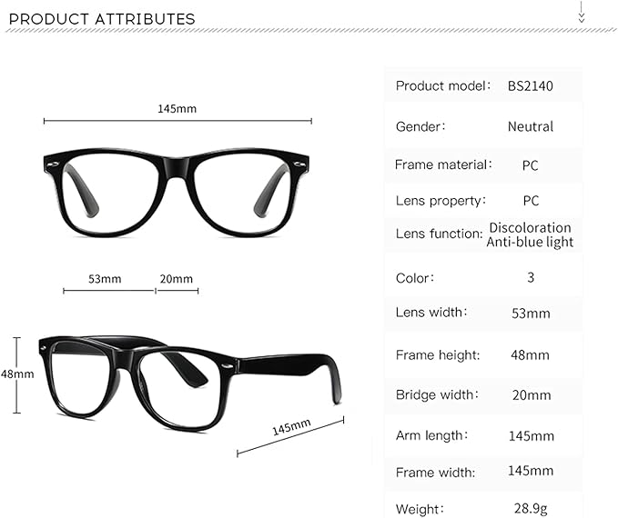 Photochromic Day Night Sunglasses Blue Light Blocking Glasses for Men and Women Retro Rectangle Transparent Frame