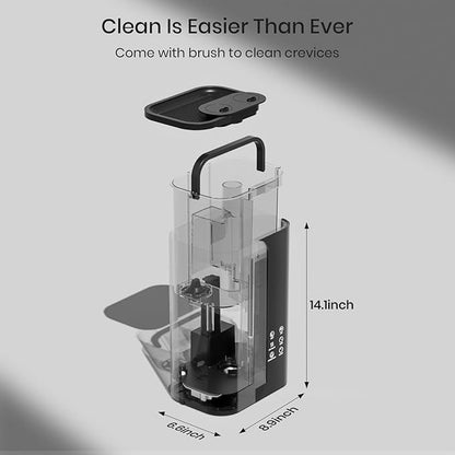 5L Cool Mist Humidifiers for Bedroom Large Room, Top Fill Ultrasonic Smart Air Humidifier for Baby & Plants with Essential Oil Diffuser, 50H Runtime 28 dB Quiet Baby Humidifier