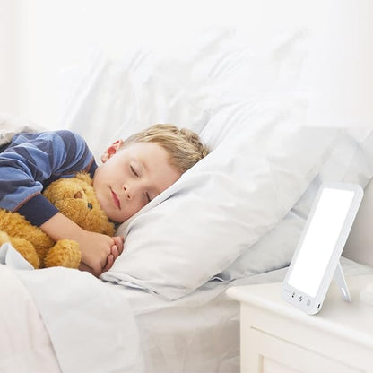 Enjoy Home R.S. Light Therapy Lamp UV-Free 10000 Lux LED Sun Lamp, Touch Control with Adjustable Brightness and 4 Timer Function, 180° Rotatable Stand