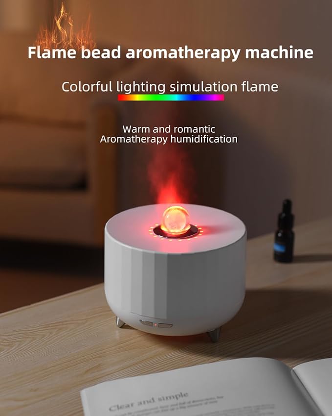 Essential Oil Diffuser for Home: 300ML Aroma Diffuser for Hotel Office Yoga Room - Humidifier with 7 Colors LED Night Light for Kids/Women Home Relaxation（Black）