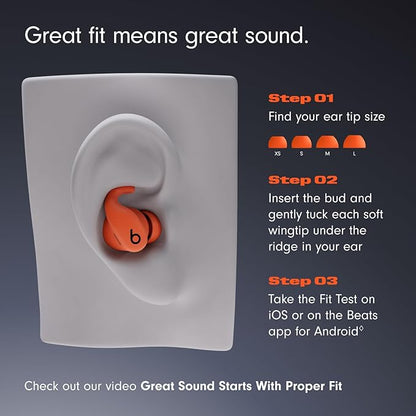 Beats - Powerbeats Fit - Wireless Noise-Cancelling Workout Earbuds with Ultimate Secure Fit with AppleCare+ (2 Years) - Gravel Gray
