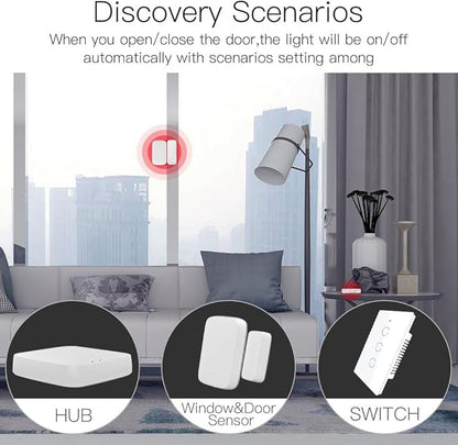Window Motor APP Remote Control Timing Quiet Automatic Window Pusher Smart Chain Blinds Opener for Home Use (ZigBee Hub)
