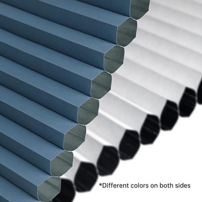 Motorized Cellular Shades with Remote, Blackout Smart Cellular Shades Compatible with Alexa, Cordless Honeycomb Window Blinds for Bedroom Home Office, Custom Size, Blackout Blue