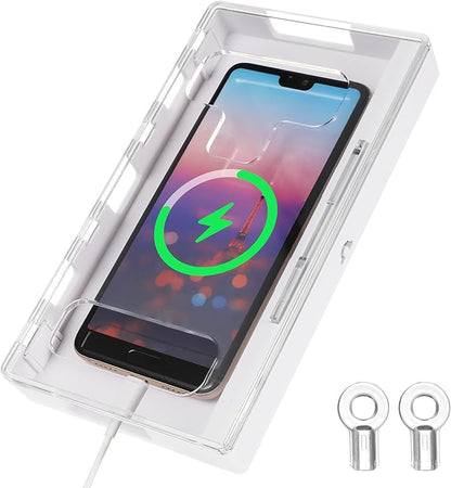 Cell Phone Lock Box, Portable Phone Locker Case with 2 Keys, Transparent Mobilephone Jail Storage Box for Kids Students Adults Focus, Screen Self-control Timed Locking Container