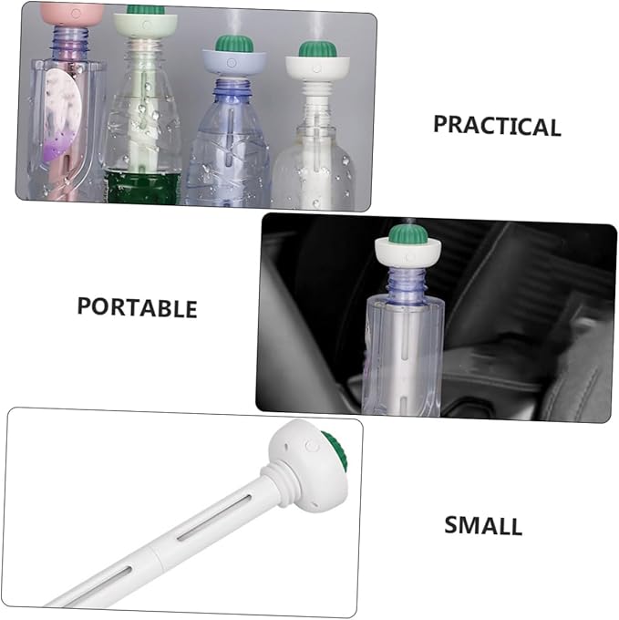 Cabilock 1Set Portable USB Humidifier Bottle Mini Car Air Humidifier for Travel Office and Home Compact Design with Fog Output for Yoga Living Room and More