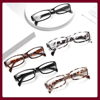 Kerecsen Reading Glasses 5 Pairs Fashion Ladies Readers Spring Hinge with Pattern Print Eyeglasses for Women (Mix Color -4, 2.00)
