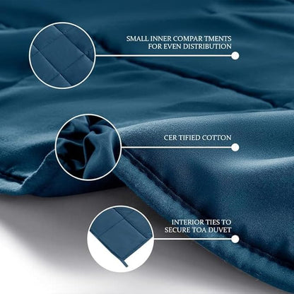 CYMULA Weighted Blanket for Adults (20lbs 88"x104" King Size) - Cooling Breathable Heavy Blankets for Summer Winter - Ultra Microfiber Soft Comfort Blanket with Glass Beads - Gifts for Men/Women