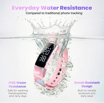 Vibrating Alarm Reminder Watch, 2026 Upgraded Silent Bracelet Wearable Wrist Alarm Clock for Step Counter, Vibration, Stopwatch Timer, 2-Set Alarm Clock Design for Deep Sleepers (White)
