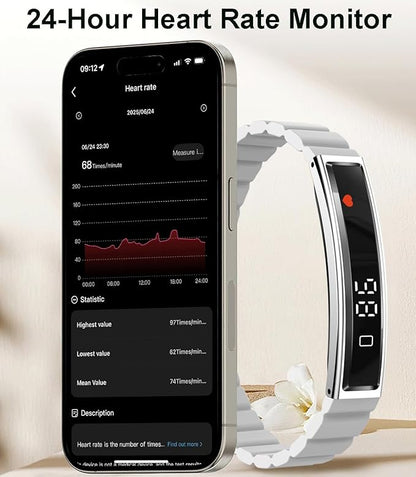 Smart Bracelet Fitness Tracker Heart Rate Monitor Sleep Activity Tracker Step Counter Calories Pedometer Waterproof Slim Thin Health Band for Women Ladies Men