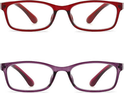 Reading Glasses for Women Blue Light Blocking Computer Readers, Flexible Eyeglasses Anti Eyestrain/Glare/UV