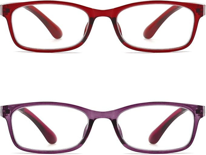 Reading Glasses for Women Blue Light Blocking Computer Readers, Flexible Eyeglasses Anti Eyestrain/Glare/UV