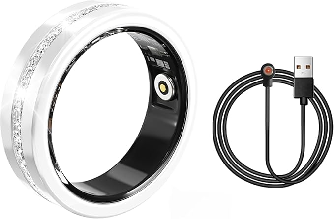 Smart Ring for Women Health Ring Fitness Tracker with Heart Rate Monitor Sleep Monitoring Pedometer Calorie for Android iOS
