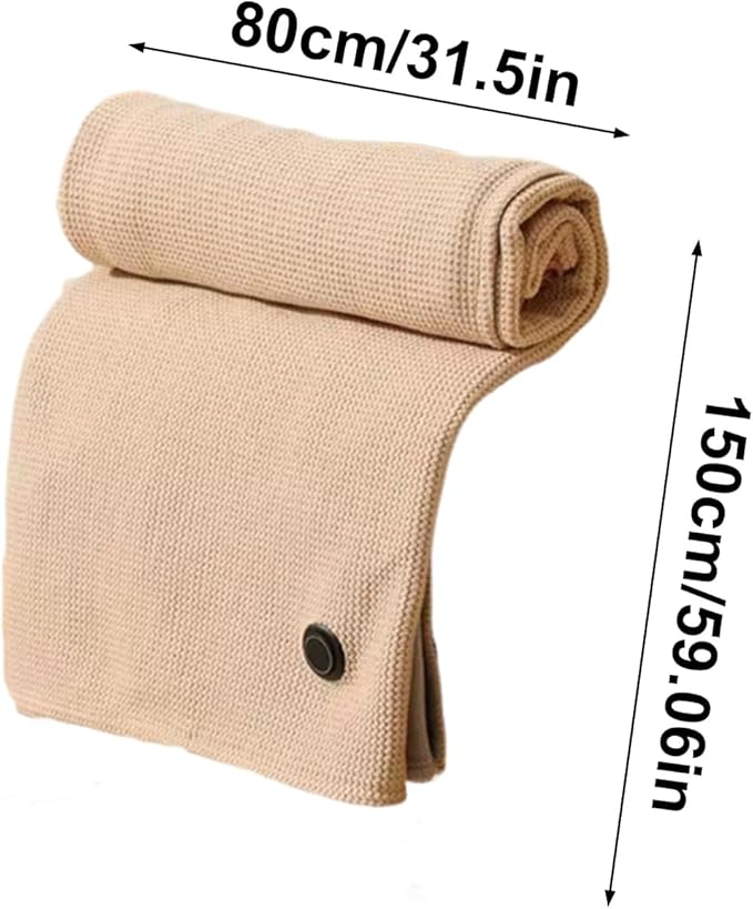 Heated Shawl, with Smart Temperature Control, 150x80cm, Electric Heated Wrap, Winter Warming Blanket, 3-Level Temperature Control, for Women Car Camping Hiking Bed Home Travel Cold Weather Indoor Use