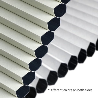 Motorized Cellular Shades with Remote, Blackout Smart Cellular Shades Compatible with Alexa, Cordless Honeycomb Window Blinds for Bedroom Home Office, Custom Size, Blackout Light Beige