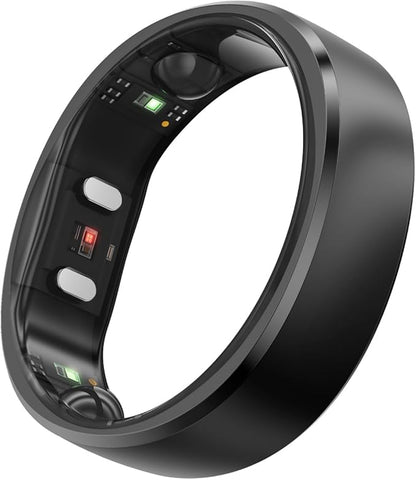 RingConn Gen 2, World’s First Smart Ring with Sleep Apnea Monitoring, No APP Subscription, 12-Day Battery Life, Stress/Heart Rate/Women's Health Tracker, Android & iOS Compatible (Black, Size 13)