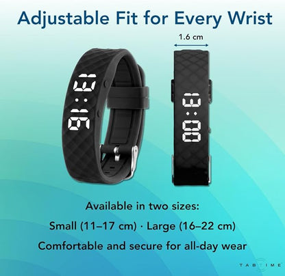 Vibrating Alarm Reminder Watch - with up to 10 Personal Alarms or Pill Reminders per Day