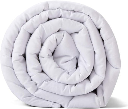 TONGDADA California King Size Weighted Blanket | 90''x108'',40lbs | Perfect for Couples,Designed for Heavy Weight Enthusiasts | Premium Cotton Material with Glass Beads | White