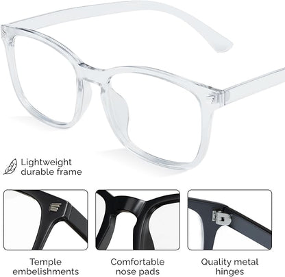 livho High Tech Blue Light Glasses - Advanced Blue Light Blocking Computer Glasses - Screen Fatigue & UV Protection