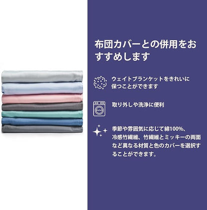 YnM 12lbs Weighted Blanket for Adults, Breathable Heavy Bed Throw Blanket with Cooling Glass Beads for All Season Use, Ideal for ~110lbs (48x72 Inches, Twin/Full, Dark Grey)