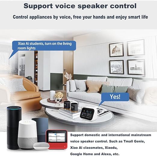 16A Mini WiFi Smart Switch Relay Module – Compatible with Alexa & Google Home, Ewelink APP Remote Control, Voice & Timer Schedule for Light, Fan, No Hub Required