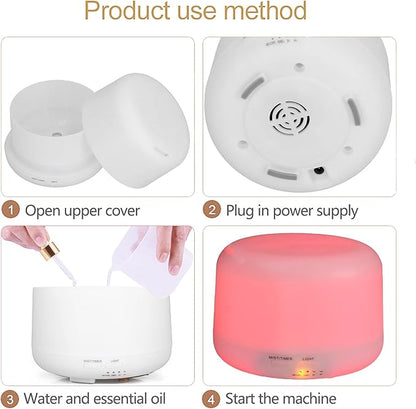 Night Light Humidifier, Diffuser with Light Practical for Professional Use for General Purpose for Home for Office for Sleep