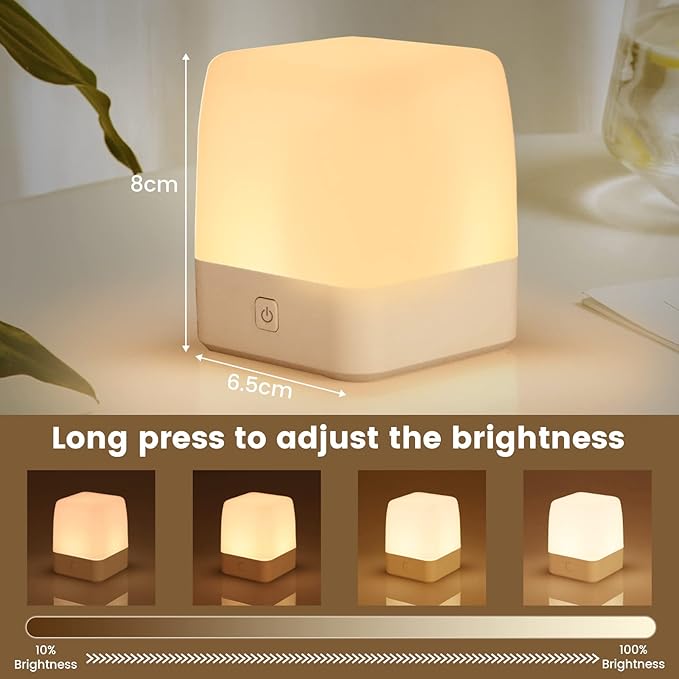 Kids Night Light，LED Touch Baby Egg Light for Nursery, Dimmable Nightlight for Bedroom Nursery Lamp Rechargeable Portable Night Light with Memory Function Bedside Light
