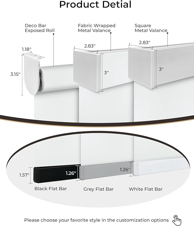 Motorized Roller Shade, 100% Blackout Electric 21-115” Width Blinds for Windows Via Hub Remote Alexa Google Home, Rechargeable Smart Automatic Customized Size（Dule Side-White）