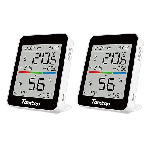Temtop Indoor Thermometer T1 Variants (Basic Edition (Temp/Humidity)-2pack)