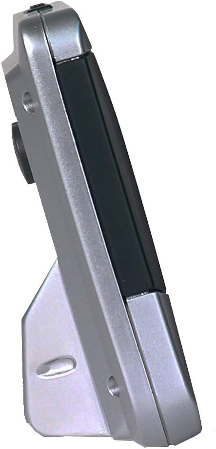 Sonic Alert Large Digital Clock, Loud Alarm Clock for Heavy Sleepers with Snooze, Full Range Brightness Dimmer, Outlet Powered Digital Clocks for Bedroom, Desk, Bedside, Shelf (gray) Silver