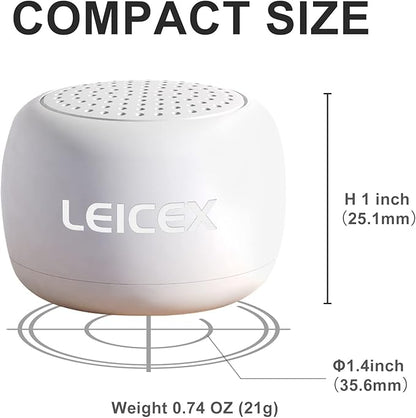 Bluetooth Speakers Portable Wireless, Travel Speakers Bluetooth 5.0 Wireless Mini Speaker for Outdoor (White)