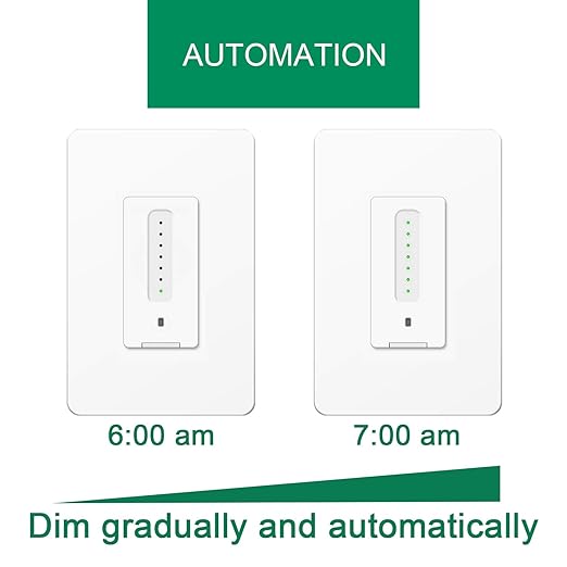 Smart Dimmer Switch by Martin Jerry | New, Trailing Edge Dimmer Light Switch, Voice Control by Alexa, Google Home, SmartLife App, Needs Neutral Wires, 2.4G WiFi Only