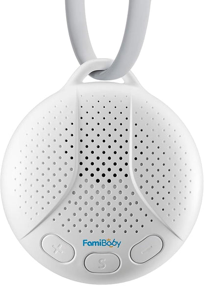 Portable Sound Machine for Baby - White Noise Machine with Night Light for Nursery | 16 Soothing Sounds | Shush | Travel | Registry Gift | Sleep Soother | Baby Shower
