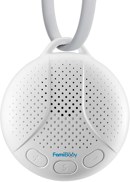 Portable Sound Machine for Baby - White Noise Machine with Night Light for Nursery | 16 Soothing Sounds | Shush | Travel | Registry Gift | Sleep Soother | Baby Shower
