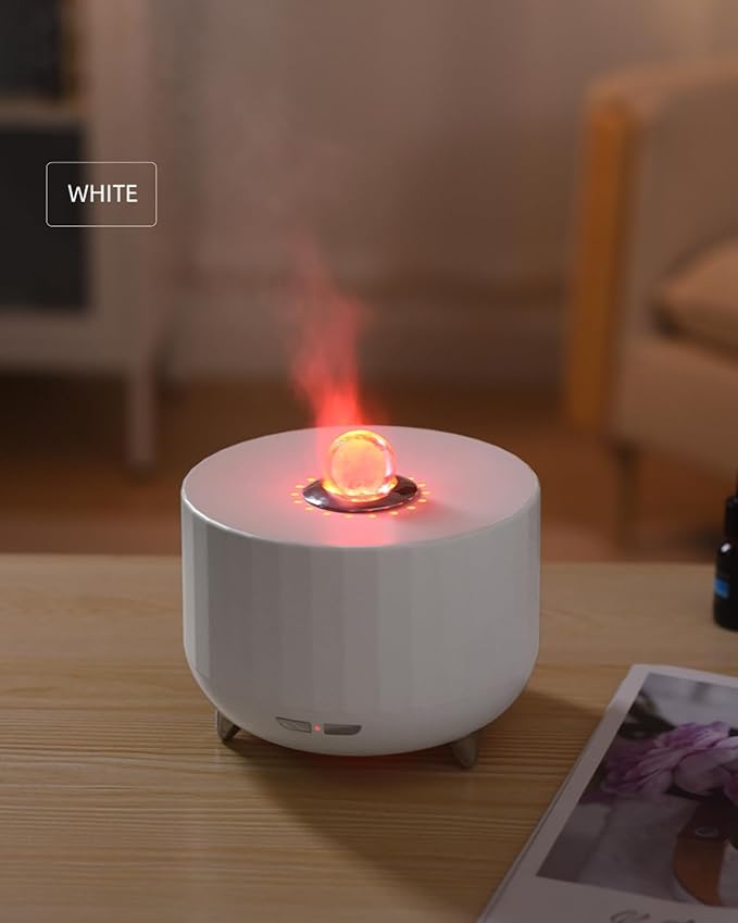 Essential Oil Diffuser for Home: 300ML Aroma Diffuser for Hotel Office Yoga Room - Humidifier with 7 Colors LED Night Light for Kids/Women Home Relaxation, (White)