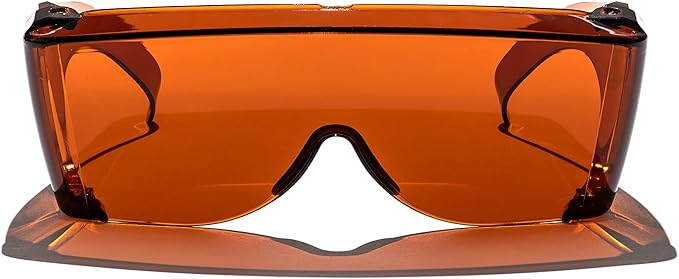 BluBlocker, StarShield Fit Over Sunglasses with Scratch Resistant Lens | Blocks 100% of Blue Light and UVA & UVB Rays | Retro | Gender Neutral for Men, Women, & Everyone | Blue Blocker | 2355K |