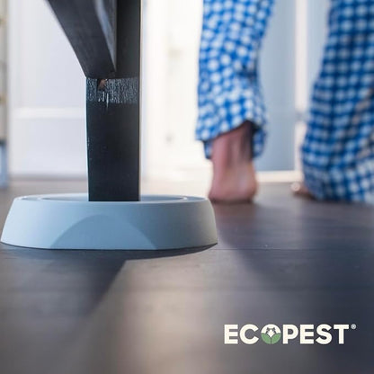 ECOPEST Bed Bug Interceptors – 8 Pack | Bed Bug Blocker (Pro) Interceptor Traps (Black) | Insect Trap, Monitor, and Detector for Bed Legs