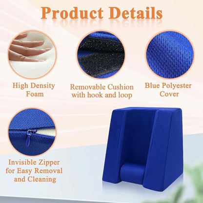 Zelen Knee Surgery Pillow Leg Elevation Pillow for After Knee Surgery Acl Recovery Leg Sleeping Knees Pillow Wedge Elevated Leg Pillow Elevation Foam Wedge Ankle Support Pillow for Legs Circulation