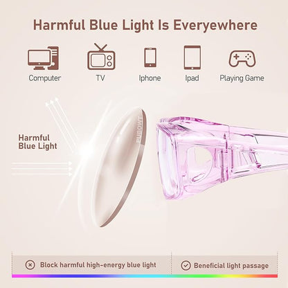 Fit Over Glasses Blue Light Blocking and Night Vision Driving Glasses for Men Women Wrap Around Goggles Eyewear PT2006