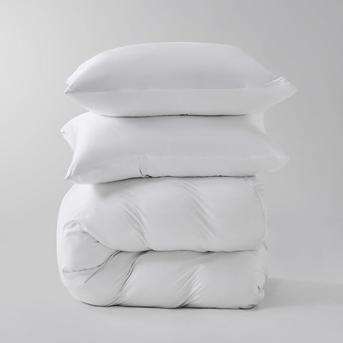 Duvet Cover for Fluffy Weighted Blanket, Breathable Soft Removable Cooling Comforter Cover for All Season(White, 60"x80" Duvet Cover)