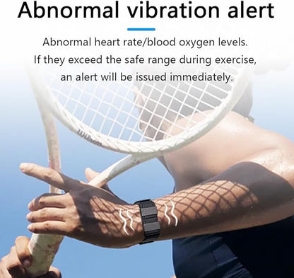 Smart Bracelet, Wearable Activity & Fitness Tracker Band, All-Day Continuous Heart Rate Blood Pressure Stress HRV Monitor, 170 Sport Modes Smart Wristband with Free APP Black